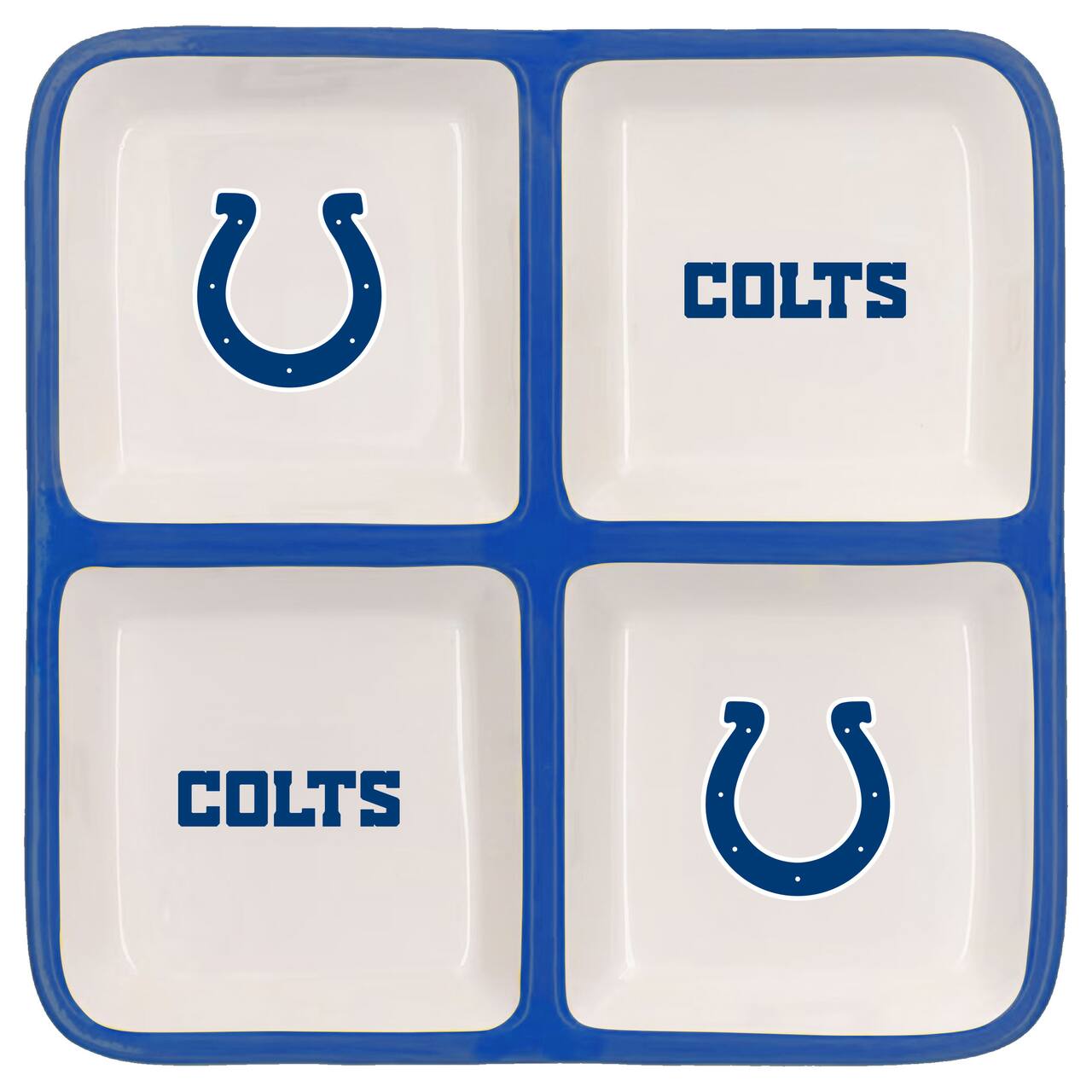 The Memory Company NFL 4 Section Square Ceramic Tray